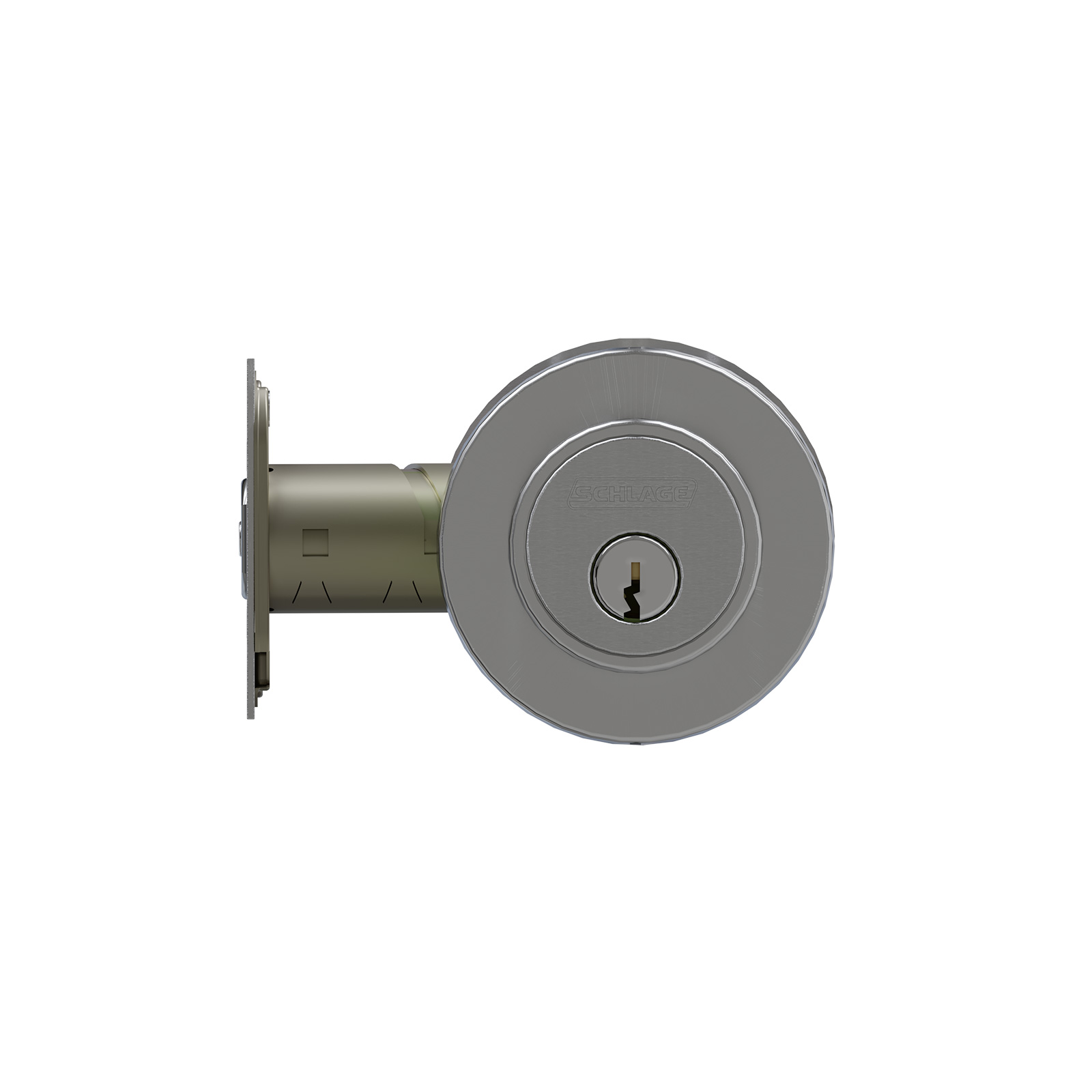 Round Single Cylinder Deadbolt